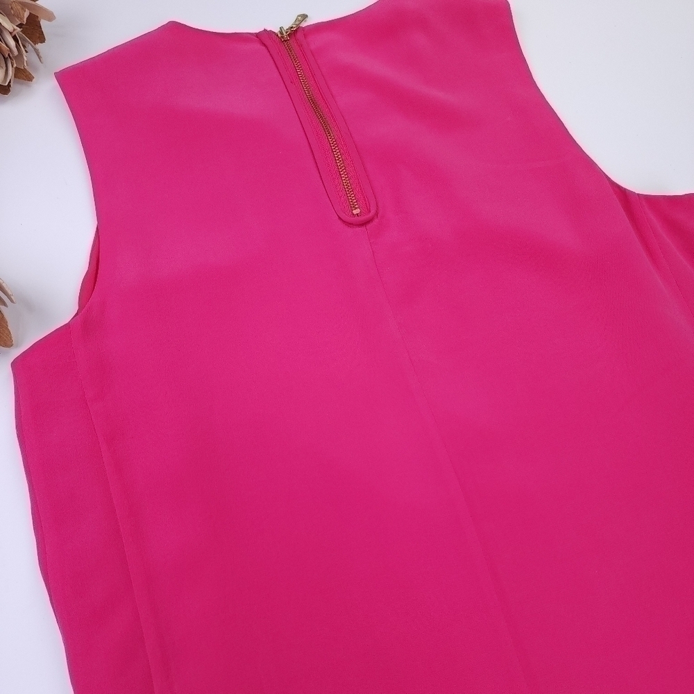 Cynthia Rowley Anthropologie Silk Pink Dress Sz 6 - Picture 10 of 13